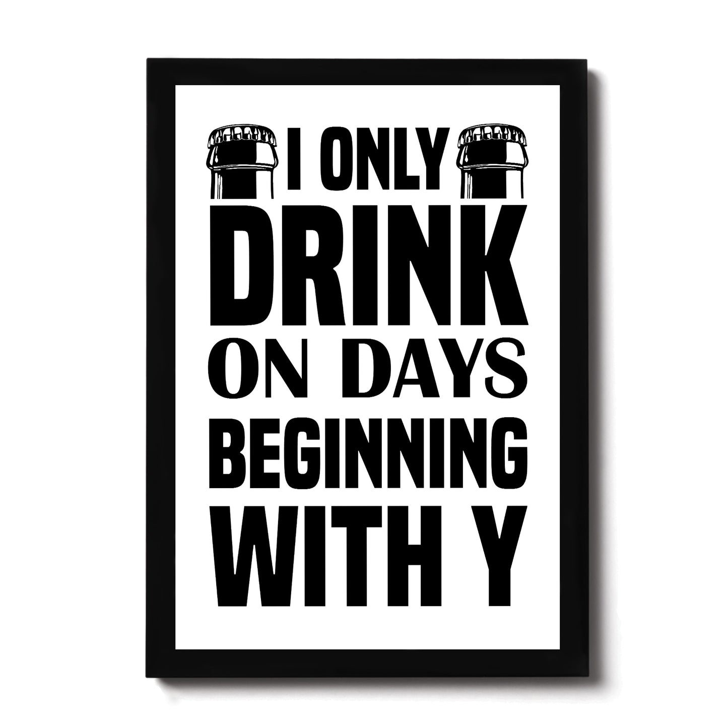 Funny Bar Signs FRAMED Print Bar Signs For Home Bar Man Cave