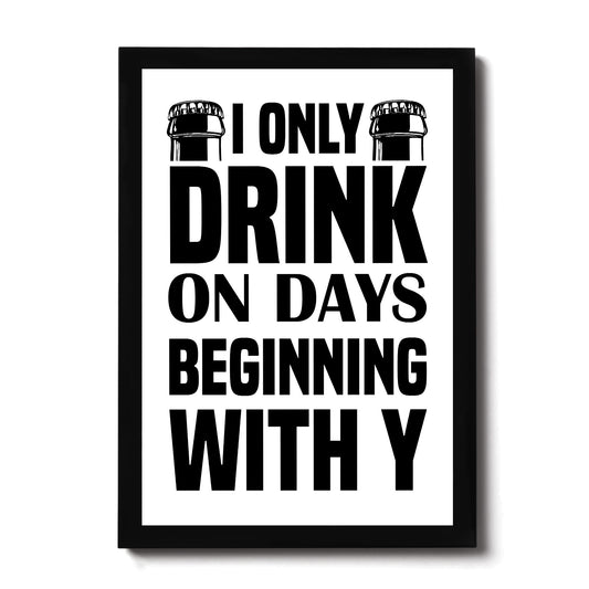 Funny Bar Signs FRAMED Print Bar Signs For Home Bar Man Cave