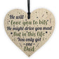 Funny Gifts For Dad Heart Daddy Father Birthday Gift Keepsake