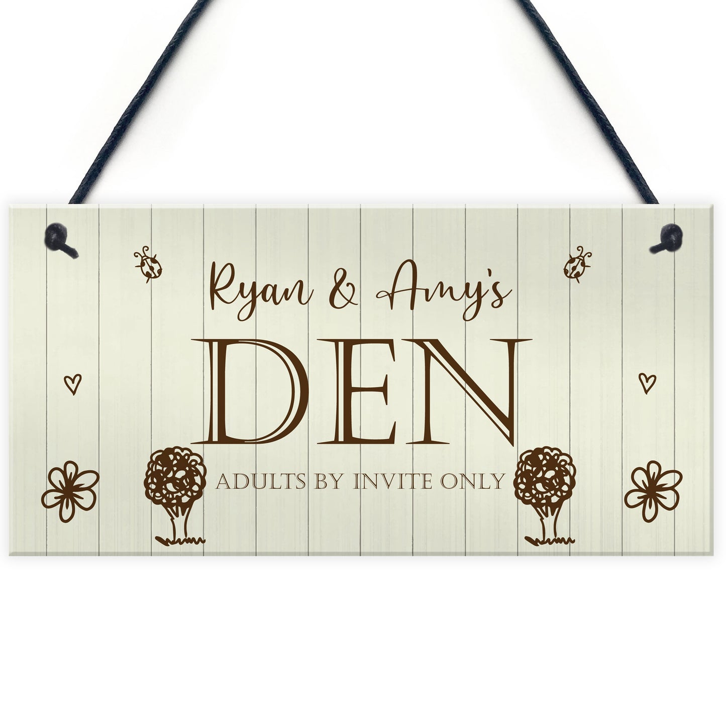 Funny Kids Den Sign Personalised Playhouse Sign Daughter Son