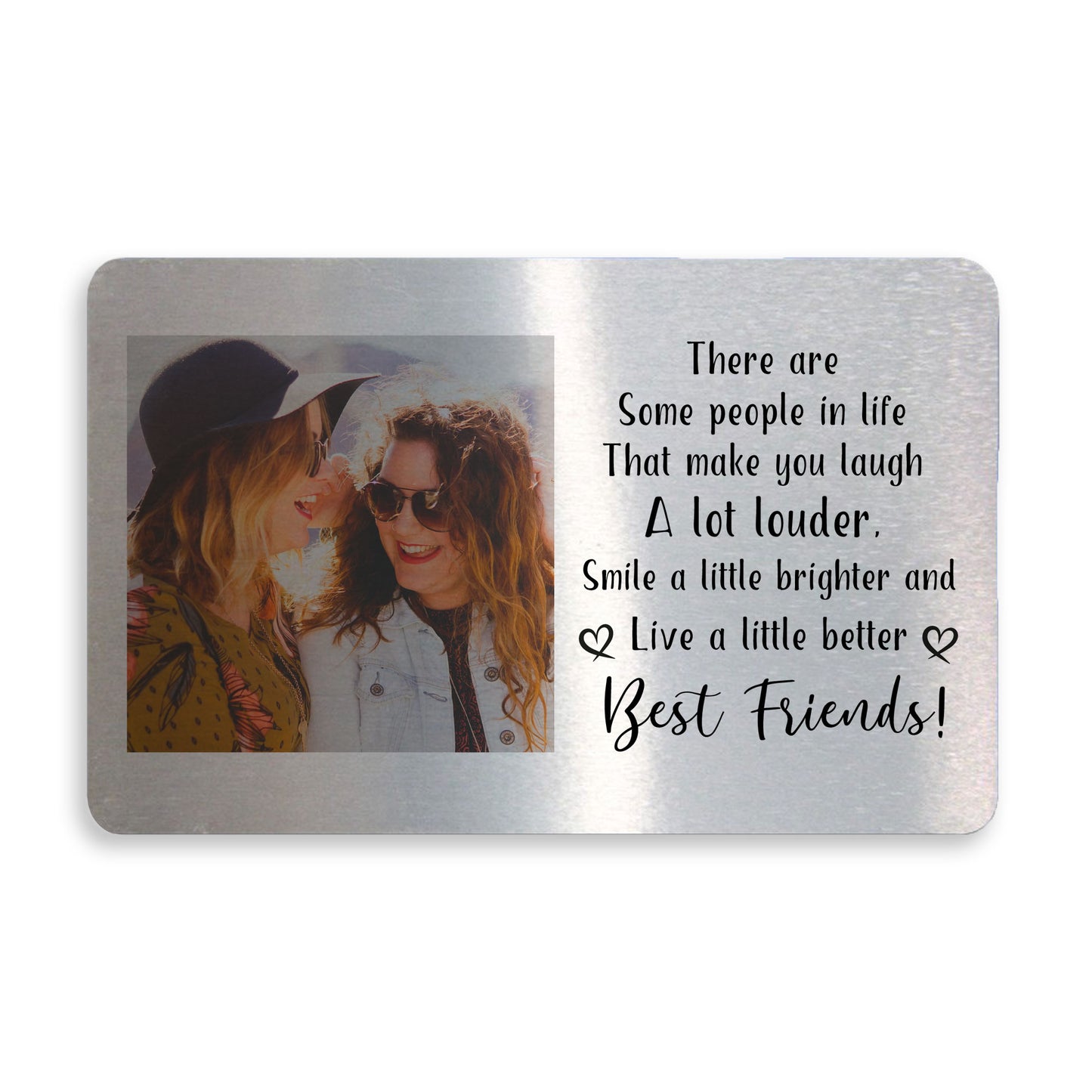 Best Friend Gift Metal Wallet Insert Special Friend Gift