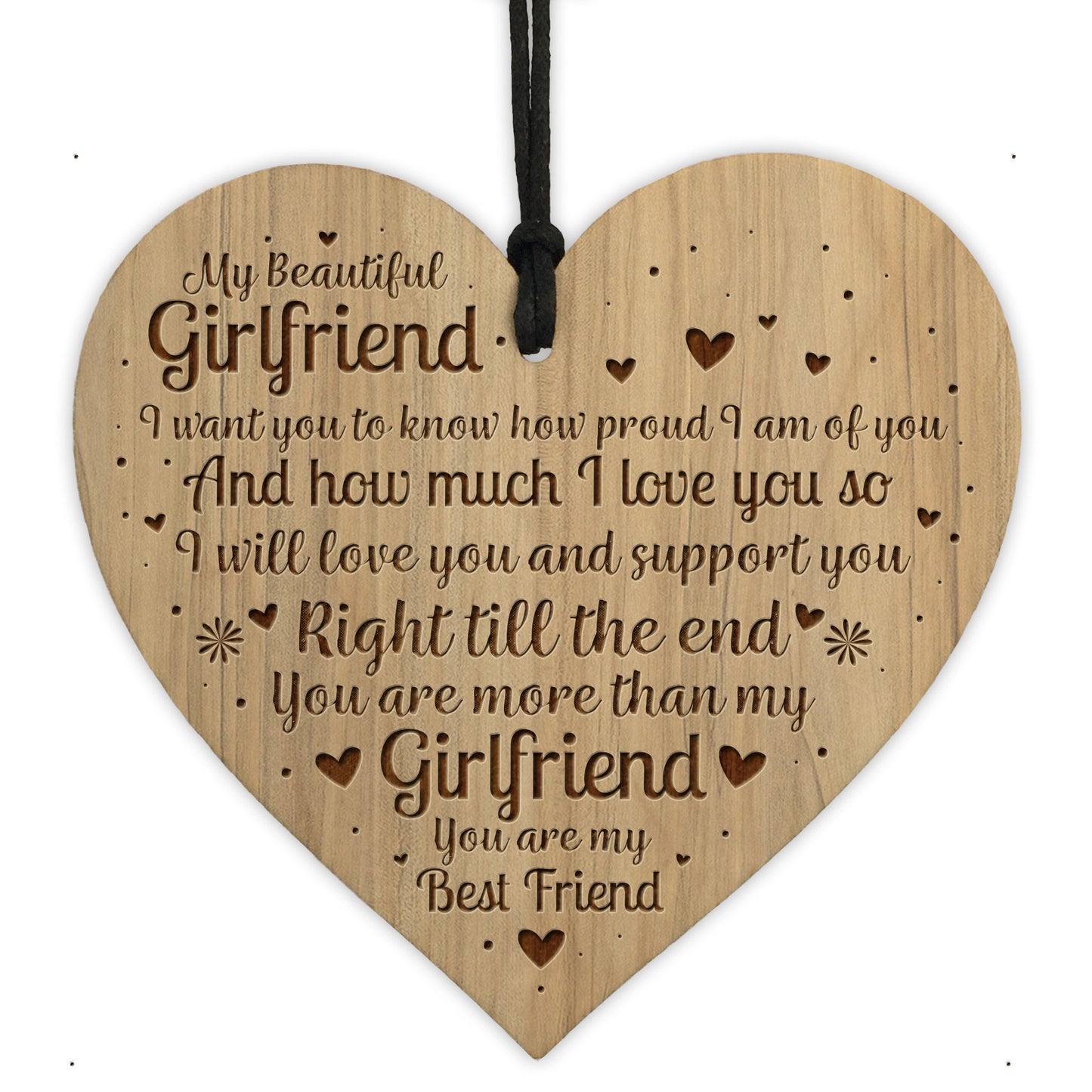 Beautiful Girlfriend Gift Engraved Girlfriend Birthday Christmas