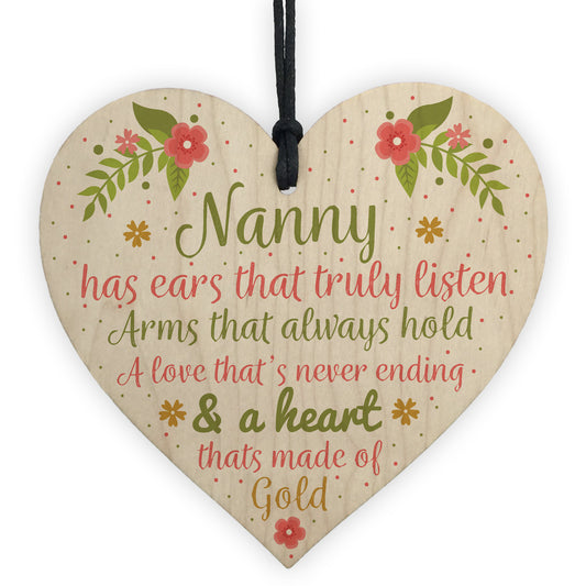 Nan Birthday Gifts Nanny Gran Grandma Grandad GIFT Heart Sign