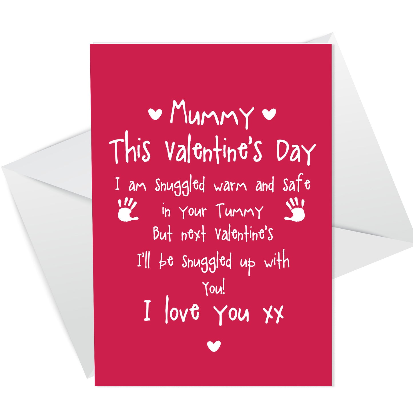 Cute Mummy to Be Valentines Card Love Baby Bump Poem