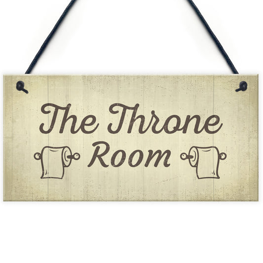 The Throne Room Toilet Bathroom Plaque Shabby Chic Ladies Gents