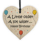 Quirky Birthday Gift For Mum Dad Auntie Uncle Friend Wood Heart