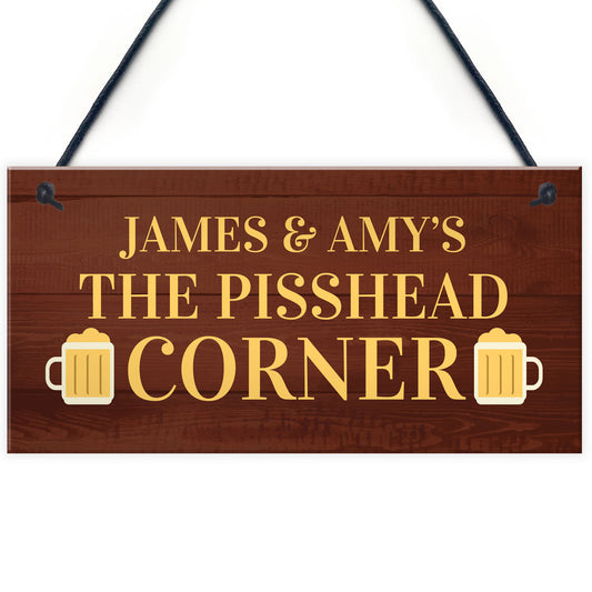 Funny Personalised Home Bar Sign Novelty Man Cave Gifts Garden
