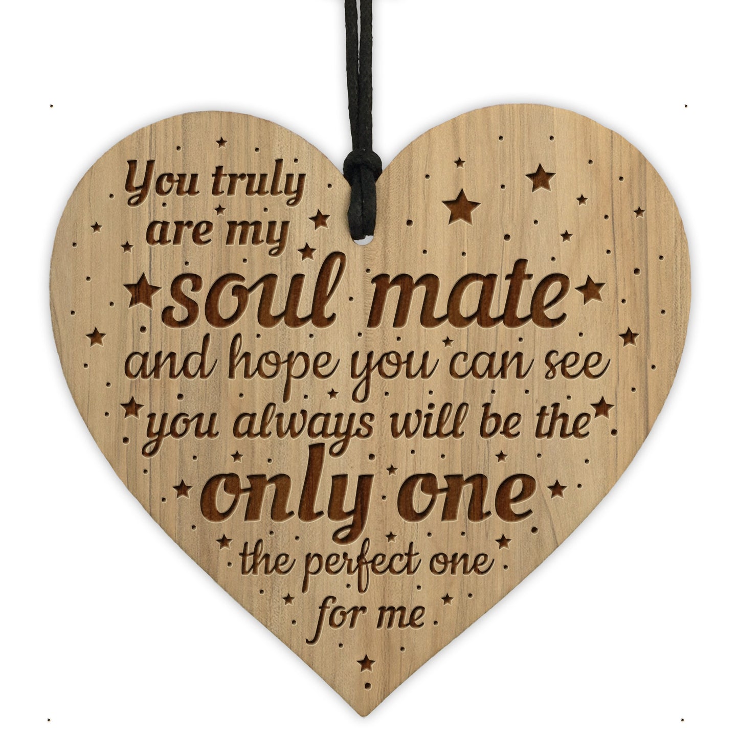Anniversary Birthday Christmas For SOULMATE Gift Engraved Heart