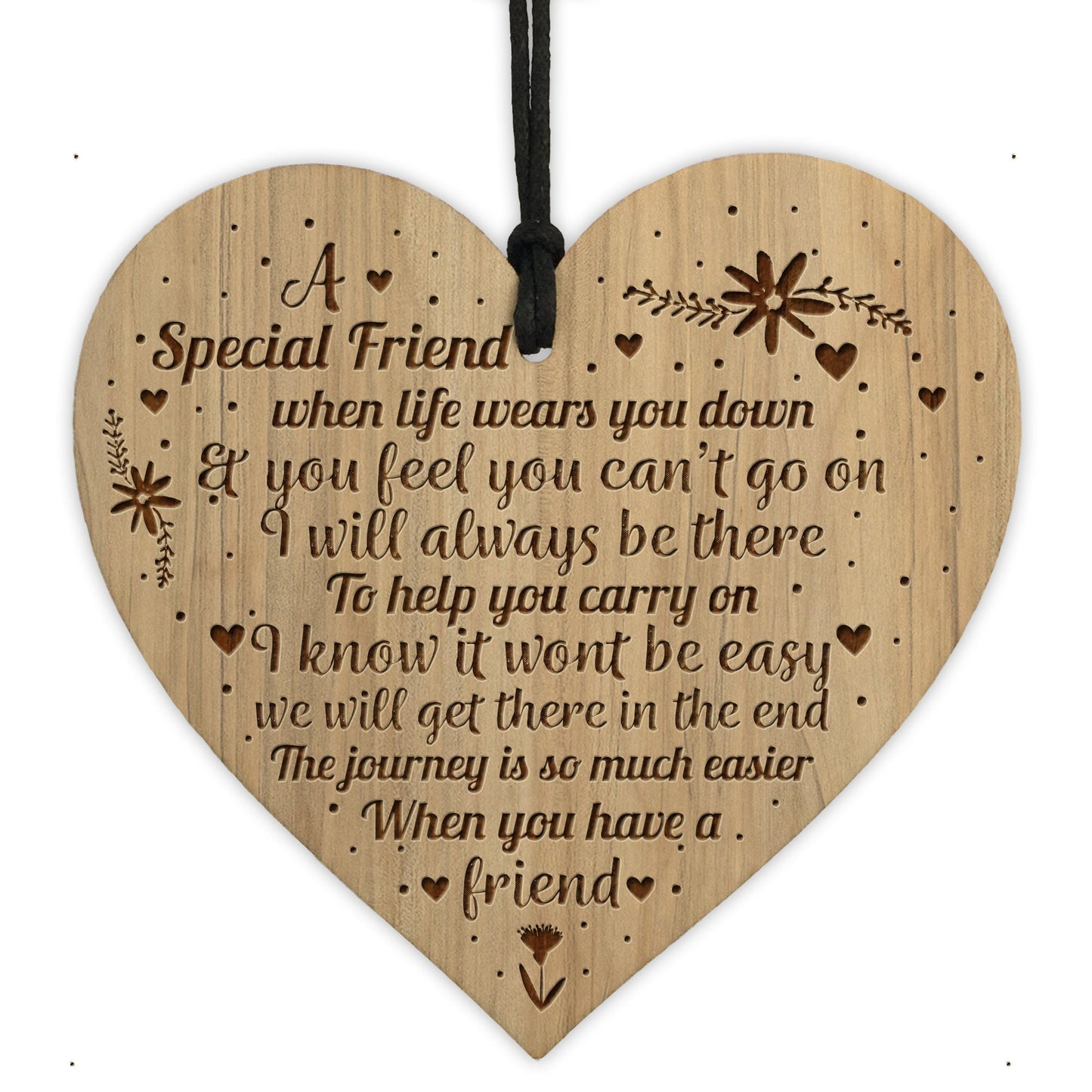 Special Friend Engraved Friendship Sign Christmas Birthday Gift