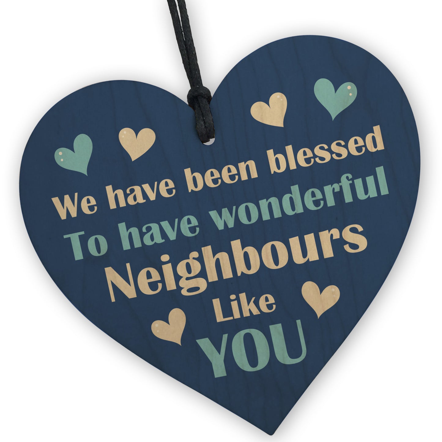 Neighbour Appreciation Gifts Wooden Heart Gift For Neighbour