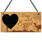 Chalkboard Holiday Countdown To EGYPT Novelty Holiday Travel