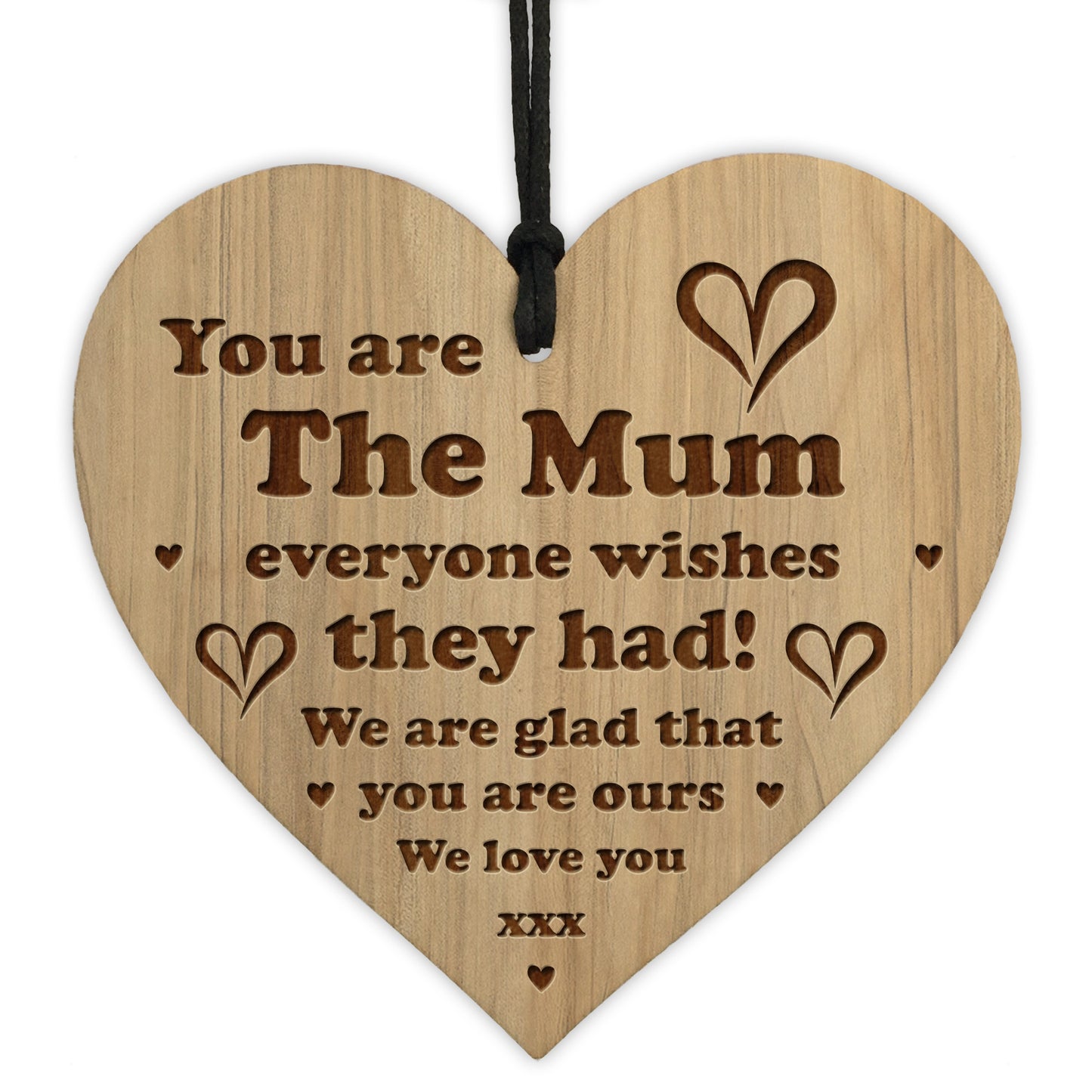Mum Gift For Mothers Day Birthday Engraved Heart Gift For Her