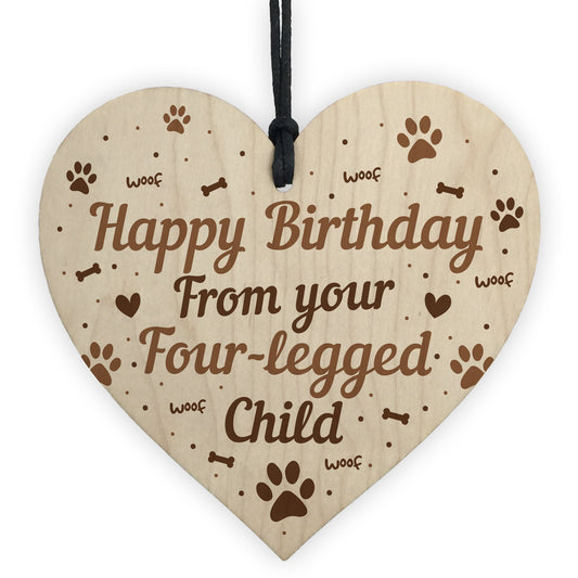 Funny Mum Dad Birthday Gift Mum Dad Birthday Card Wood Heart