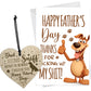 Funny Rude Fathers Day Card From Dog Dad Gift From Dog Heart