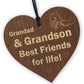 Grandad Gifts From Grandson Wood Heart Fathers Day Birthday Gift