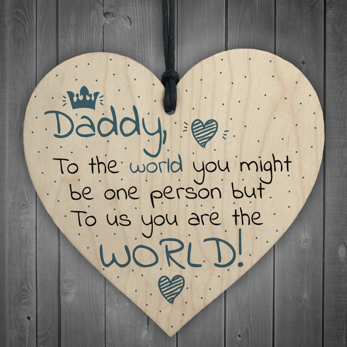 Fathers Day Birthday Gift Daddy Dad Stepdad Father Wood Sign