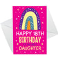 Happy 18th Birthday Card BEST DAUGHTER From Mum And Dad Daughter