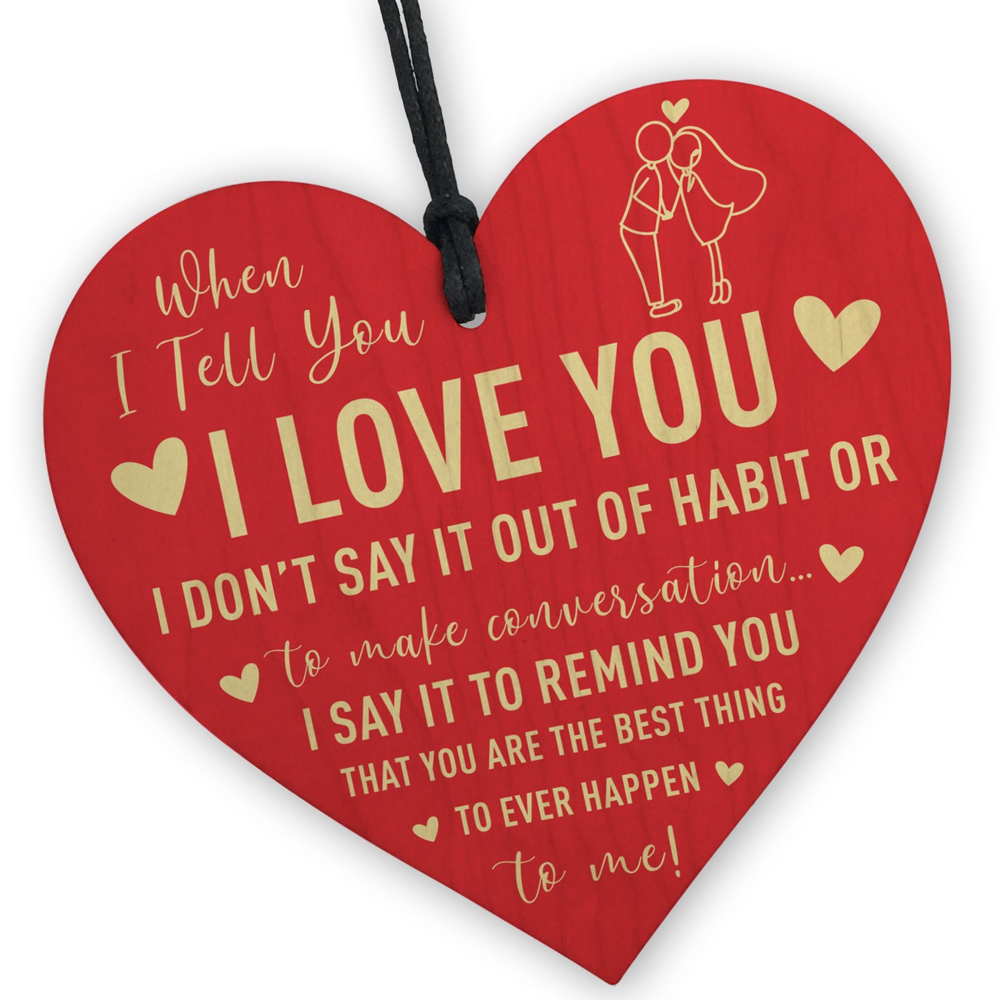 Valentines Day Gift For Him Her I LOVE YOU Gift For Anniversary