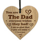 Dad Gift Engraved Heart Fathers Day Birthday Gift For Him