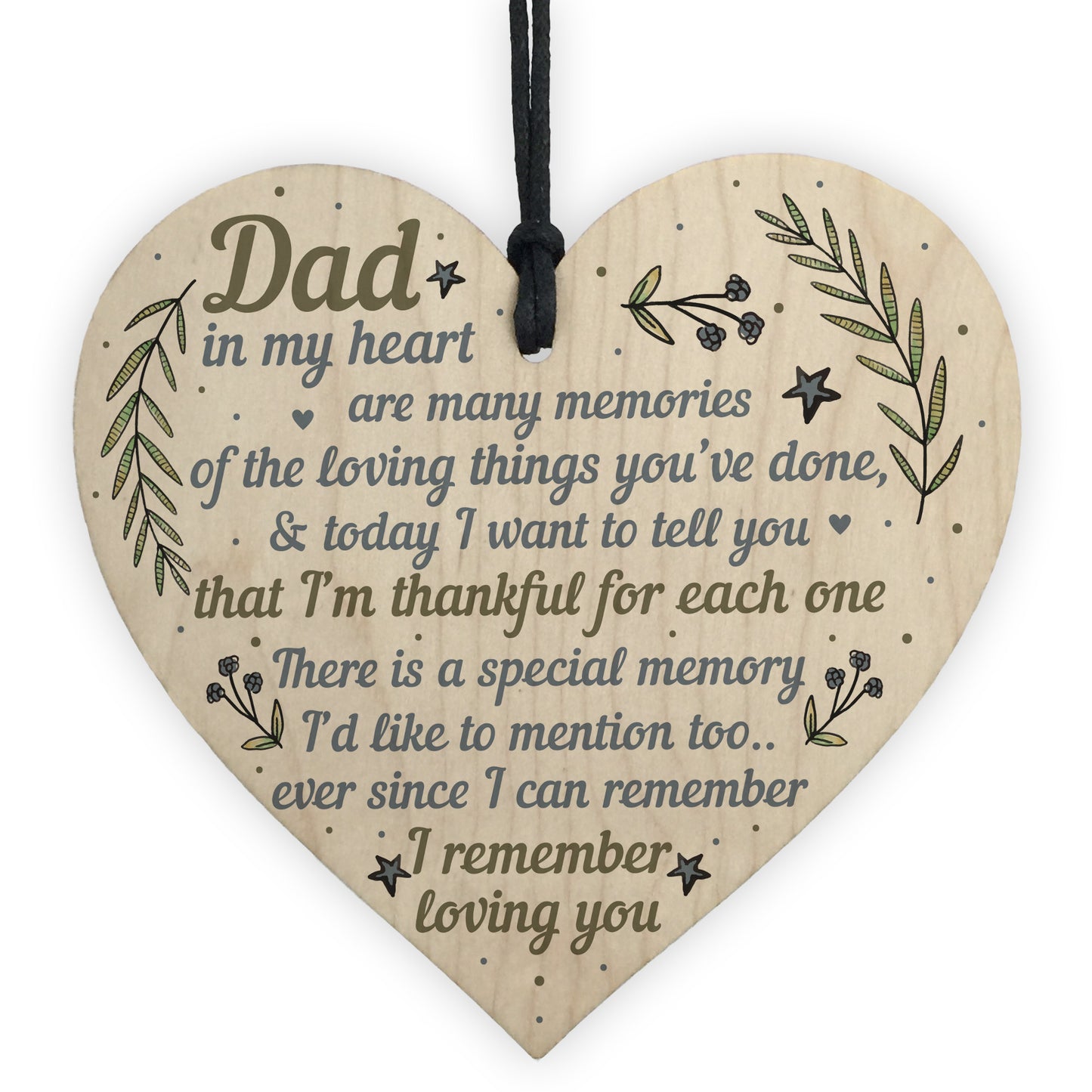 Daddy Dad Gifts For Christmas Birthday Heart From Son Daughter