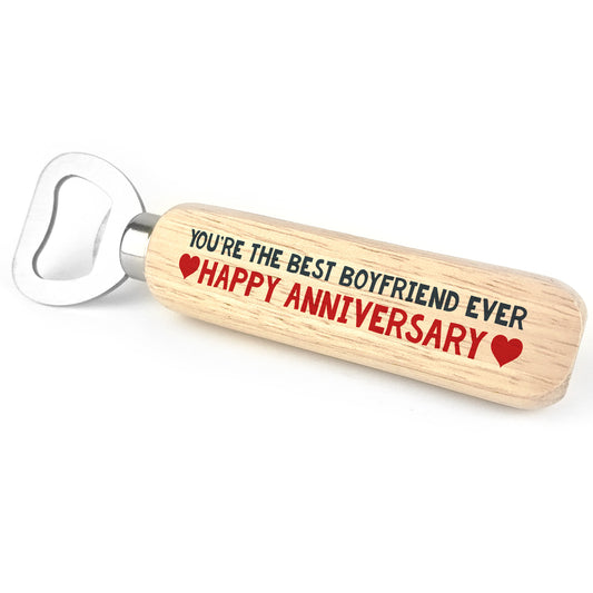 Anniversary Gift For Boyfriend Wooden Bottle Opener Novelty Gift