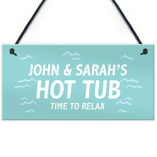 Hot Tub Signs And Plaques For Outdoors Hanging Garden Plaque