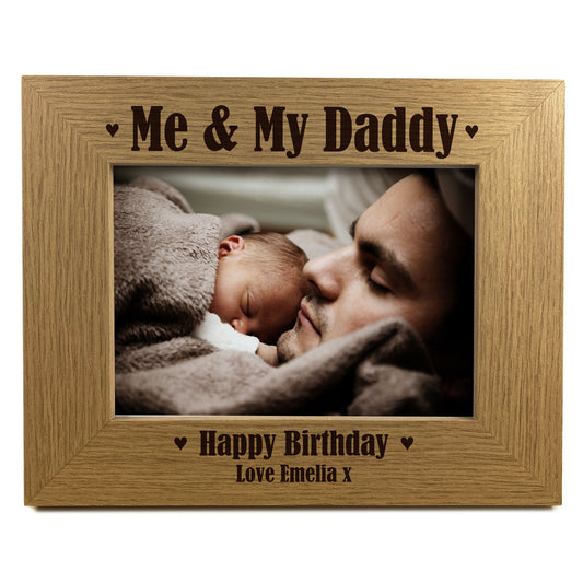 Unique Birthday Gift For Daddy ME AND MY DADDY Photo Frame