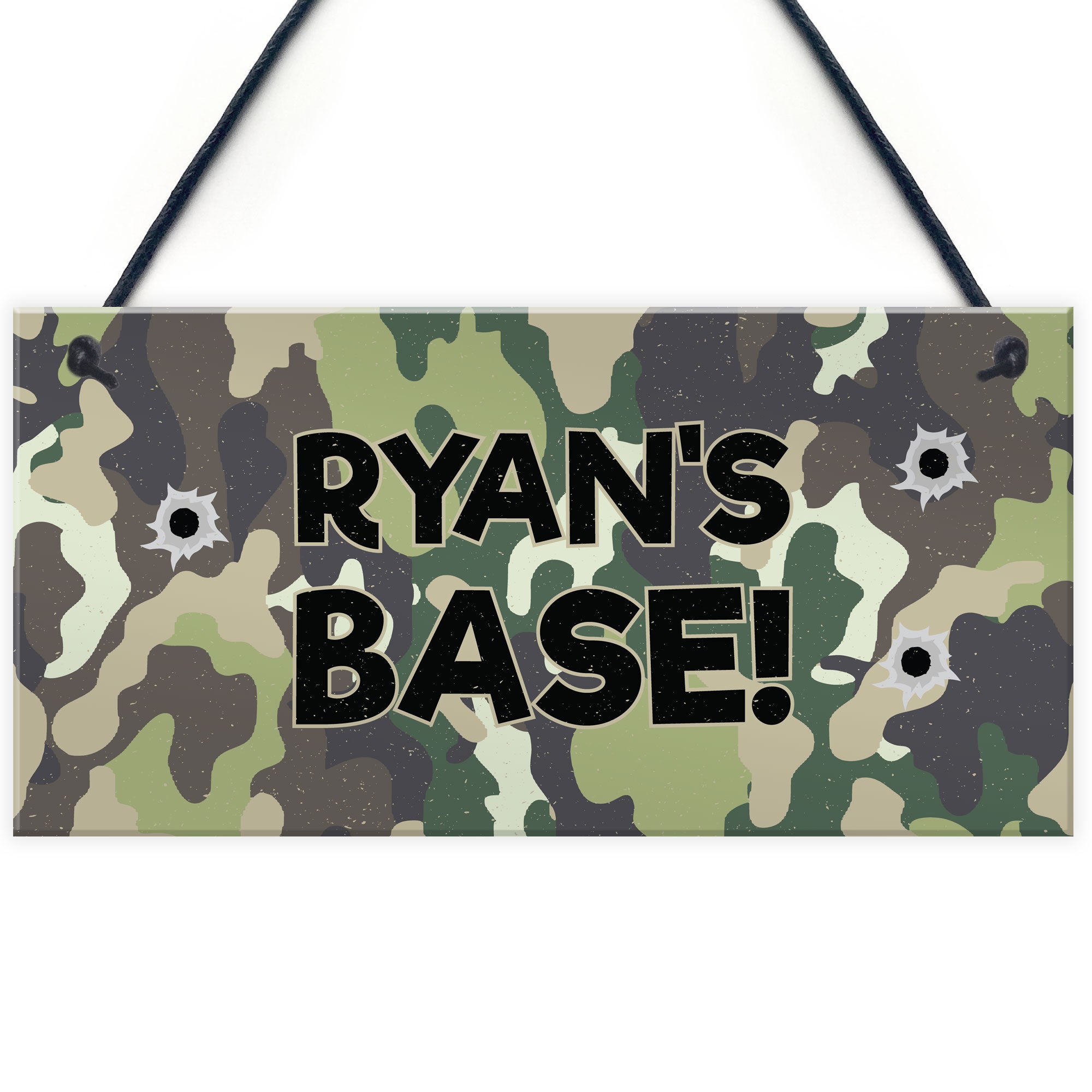 BASE Sign PERSONALISED Den Playhouse Sign Boys Bedroom – Red Ocean Gifts