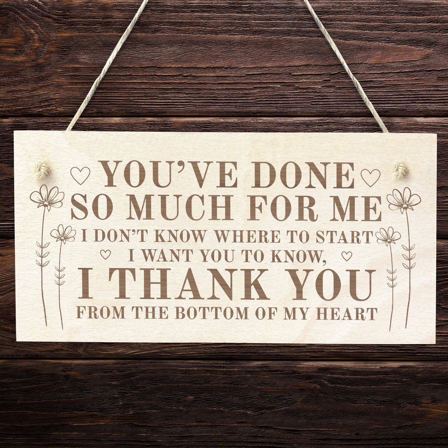 Thank You Gift For Best Friend Him Her Teacher Engraved Sign