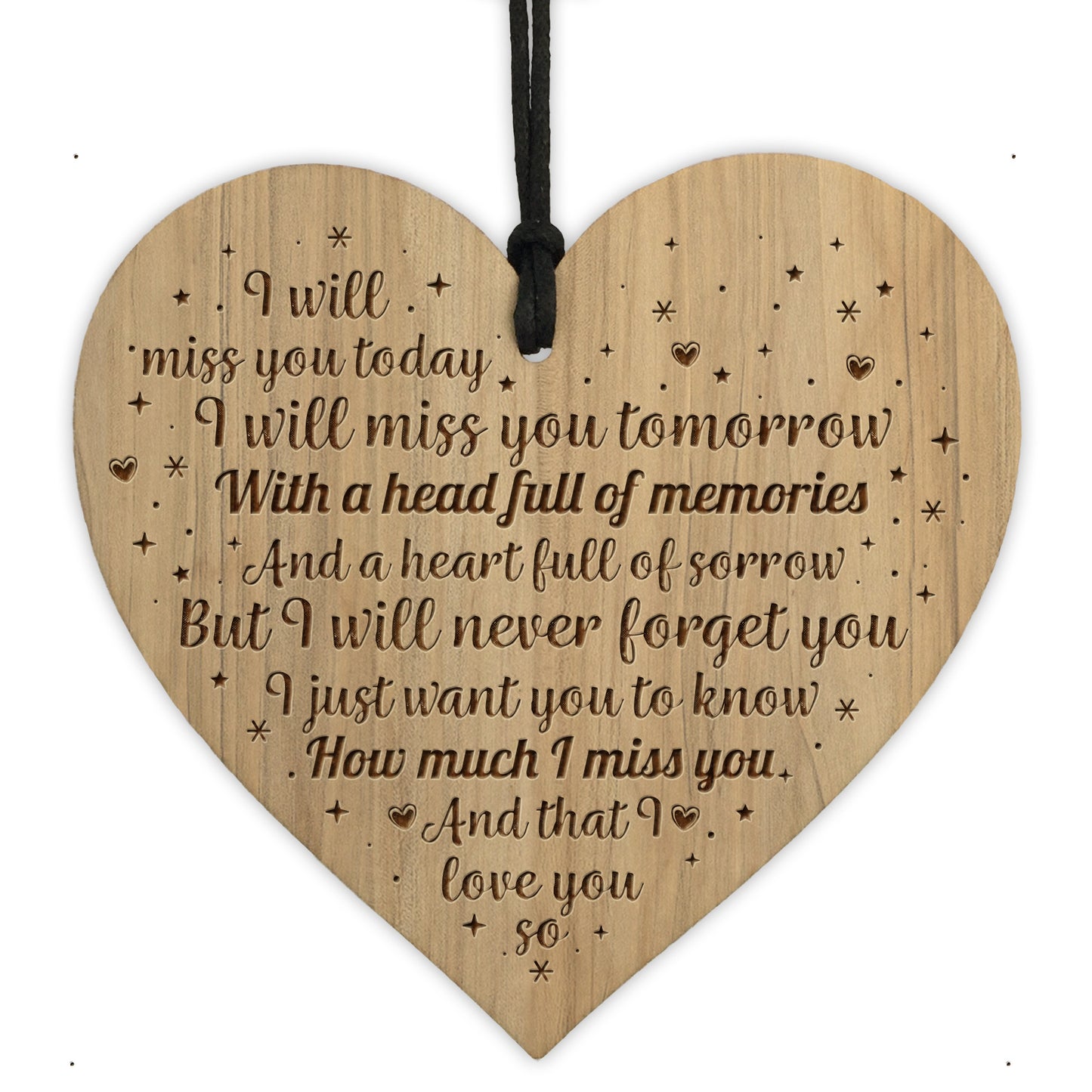 Hanging Memorial Plaque In Memory of Mum Dad Grandad Nan