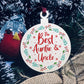 Auntie And Uncle Christmas Gift Hanging Decoration Novelty Gift