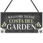 Welcome Sign Garden Signs And Plaques For Outdoor Funny