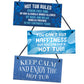 3 Pieces Hot Tub Signs and Plaques Garden Pool Shed Hanging