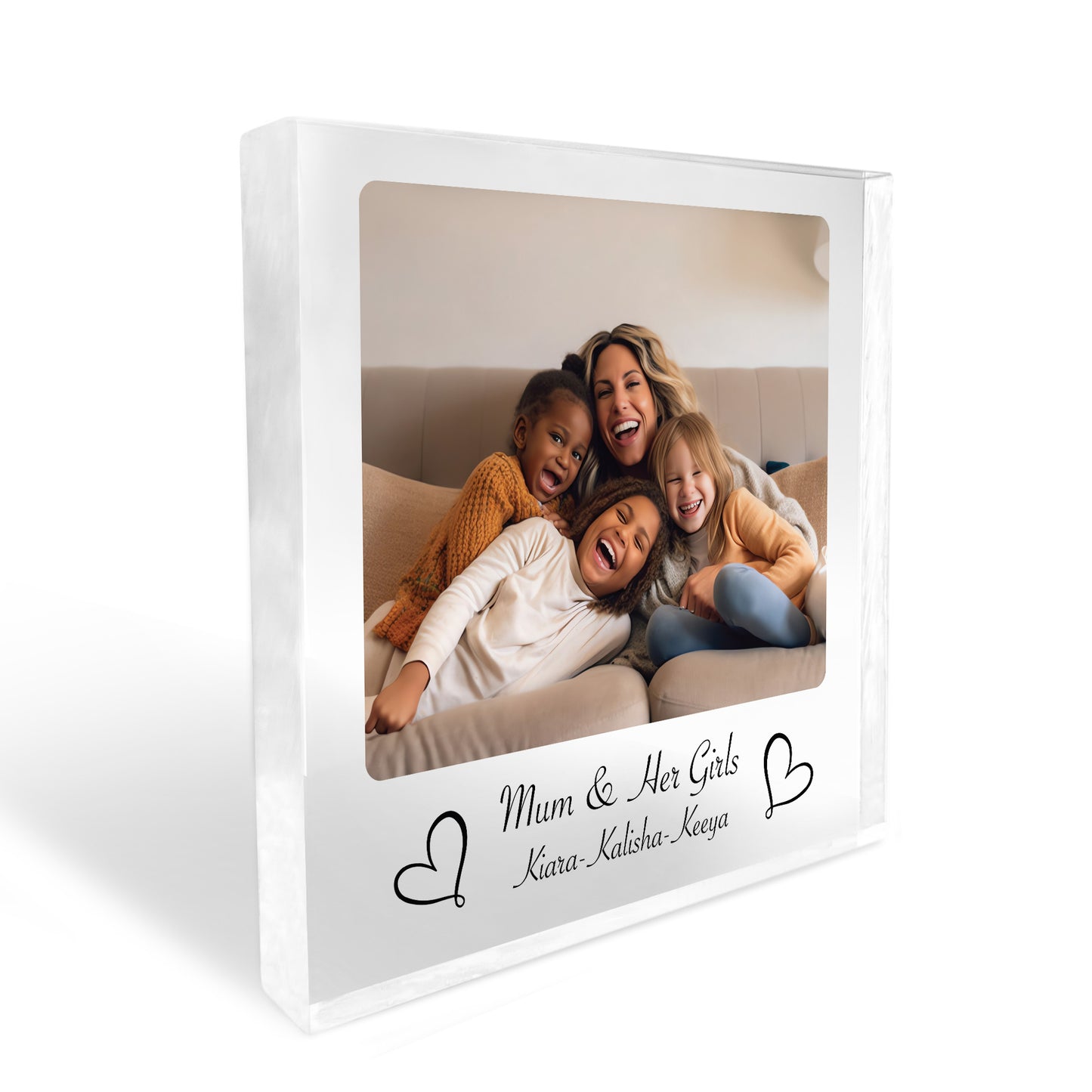 Mum Gifts For Birthday Christmas Personalised Photo Block