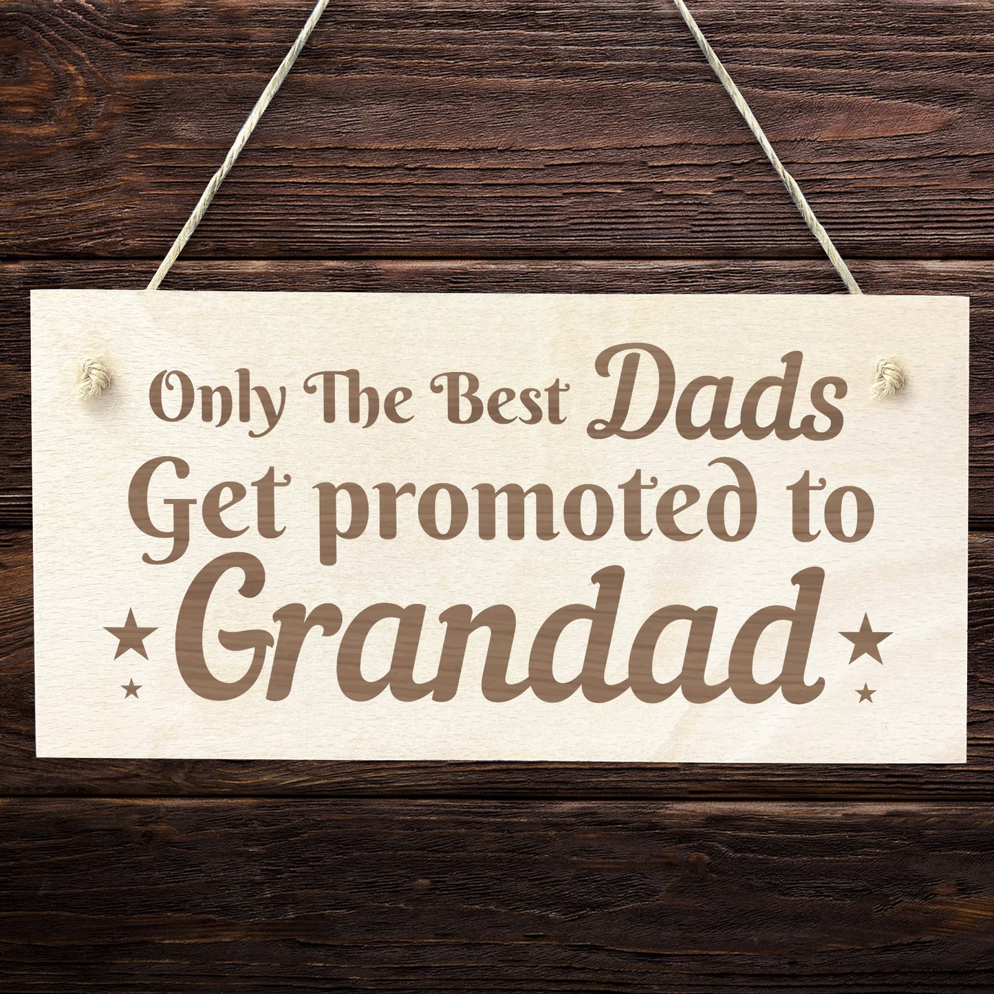 Grandad To Be Gifts Novelty Engraved Plaque Gift For Dad