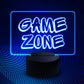 Game Zone Gamer LED Neon Plaque Games Room Boys Bedroom
