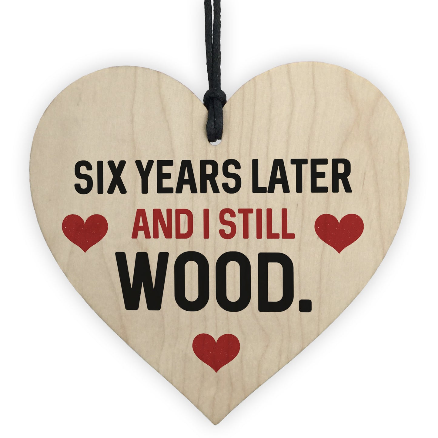 Funny 6th Anniversary Gift For Wife Husband Heart Gift For Him