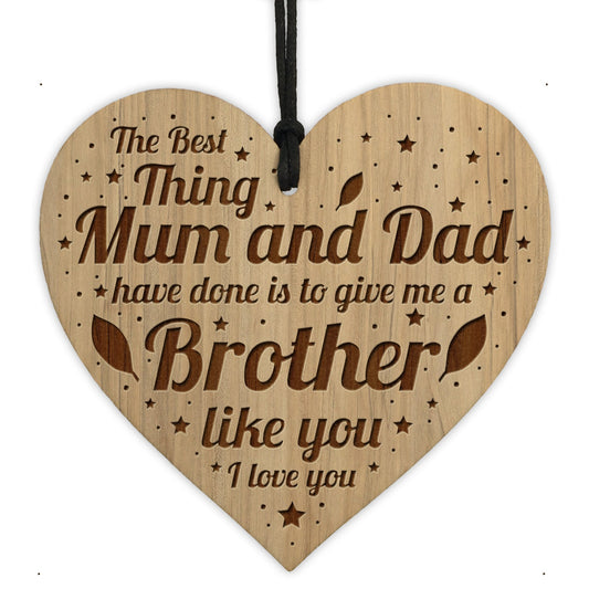 Brother Gifts THANK YOU Brother Gifts From Sister Engraved Heart