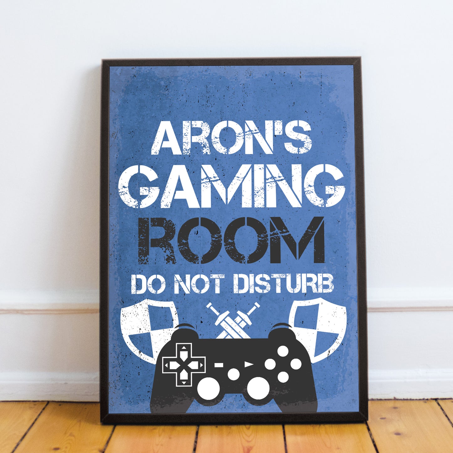 Personalised Bedroom Framed Print Boys Bedroom Wall Art