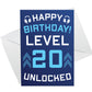 20th Birthday Gamer Card For Son Brother Gaming Theme Birthday