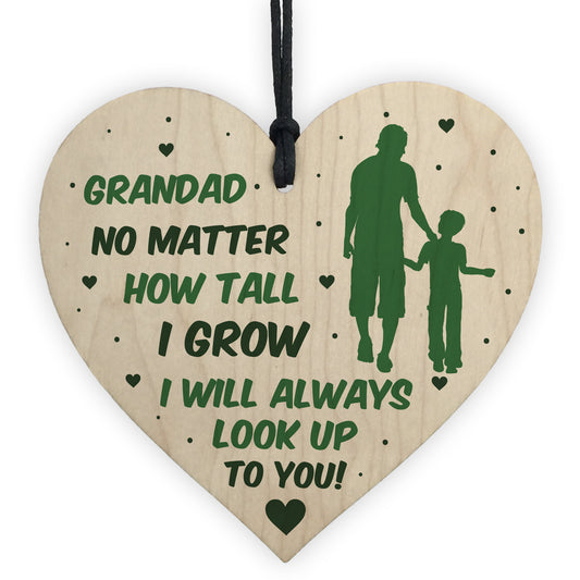 Novelty Gift For Grandad Birthday Christmas Heart Thank You Gift