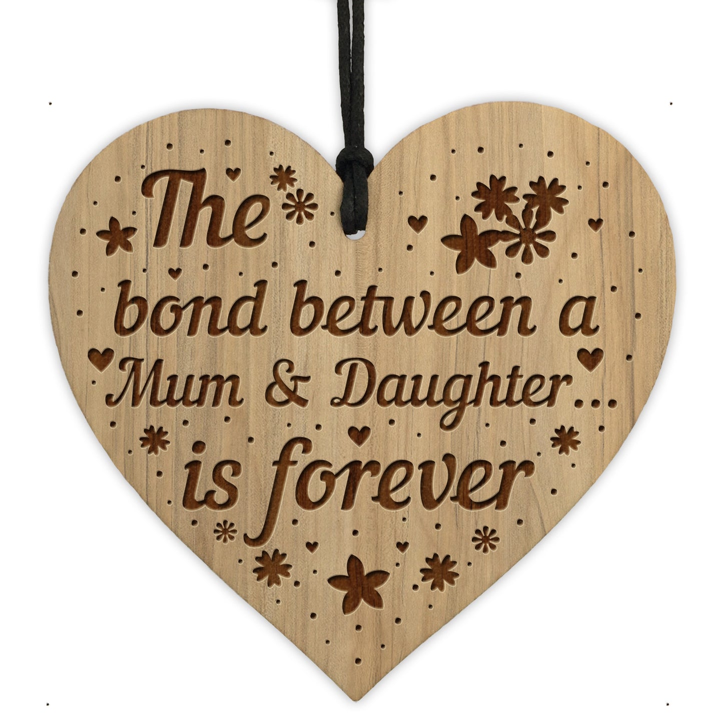 Mum And Daughter Plaque Mum Gift Daughter Gift Wood Heart Gift