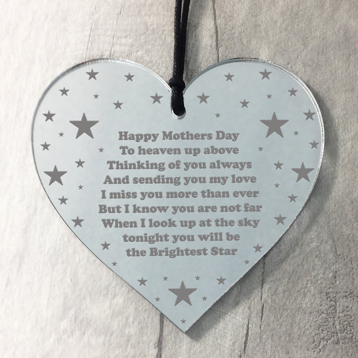 Personalised Mothers Day Memorial Plaque Gift In Memory Of Mum