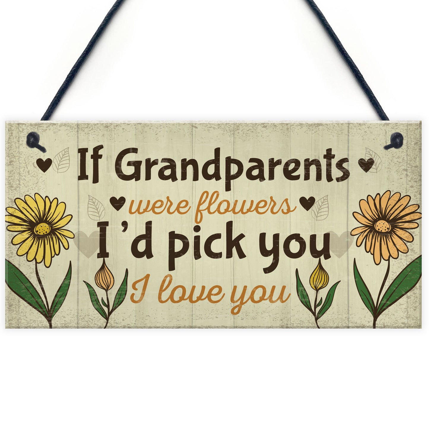 Cute Gift For Nan Grandad Sign Grandparent Plaque Keepsake Gift