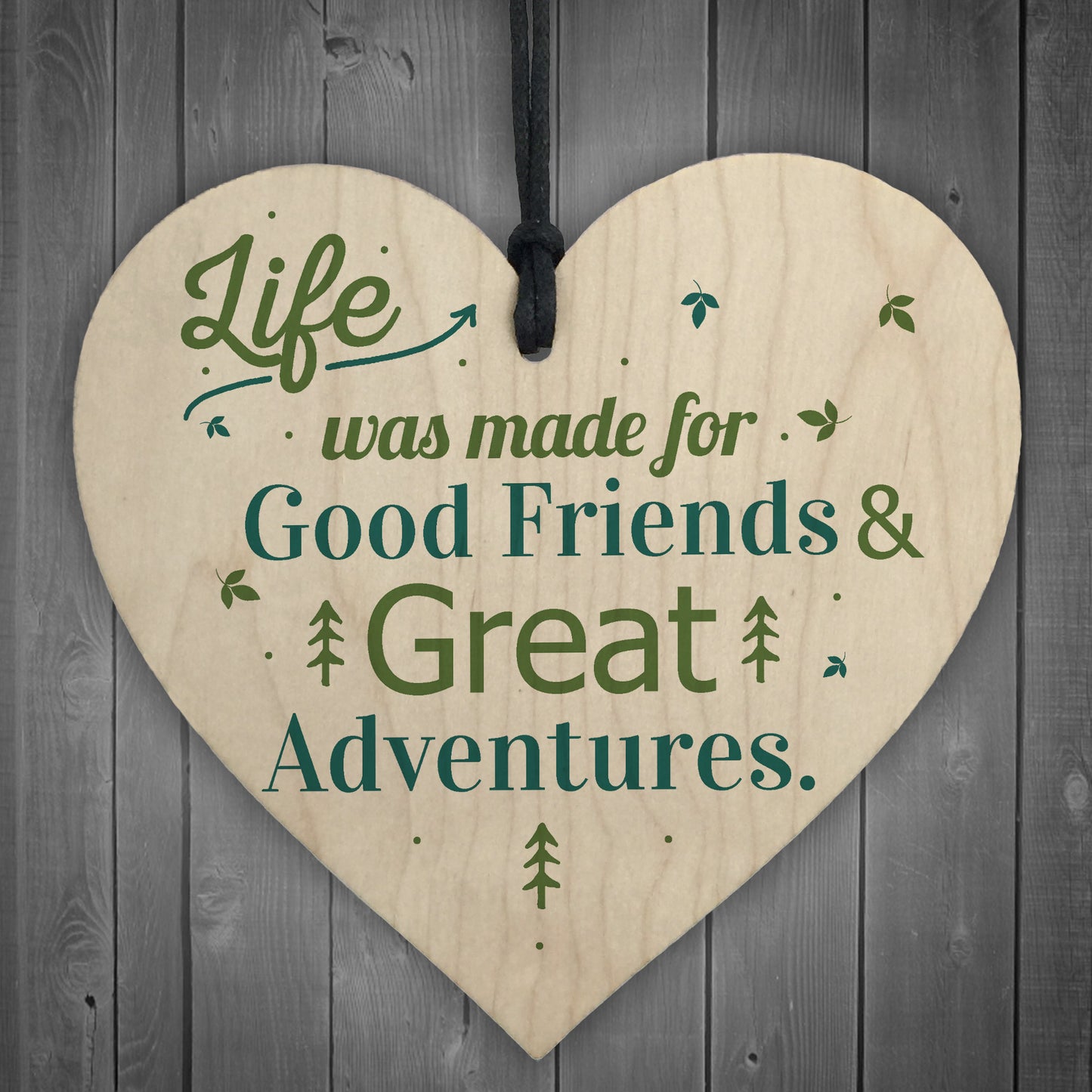 Friendship Sign Best Friend Plaque Gift Inspirational Wooden