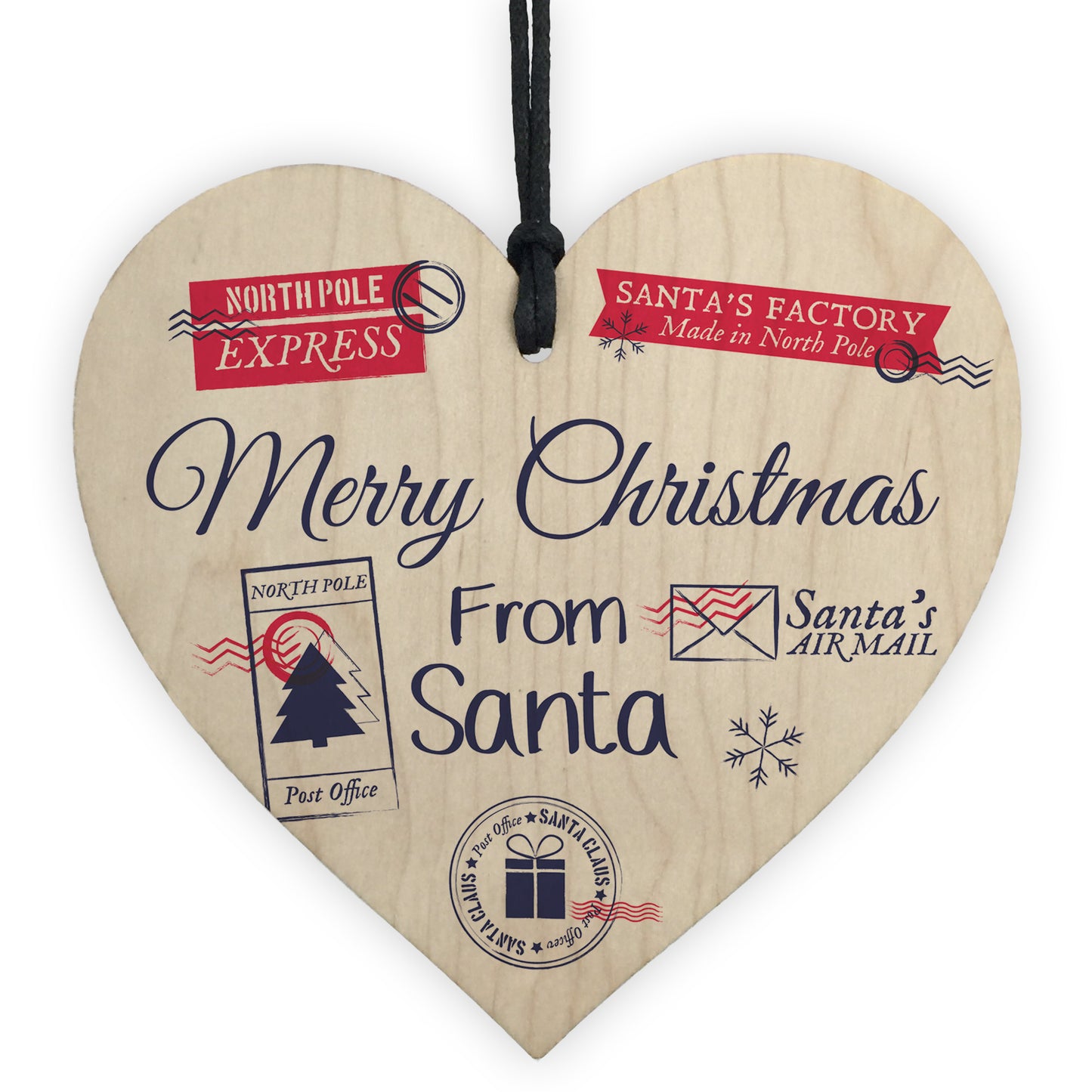 Christmas Present Gift Tag From Santa Christmas Favours