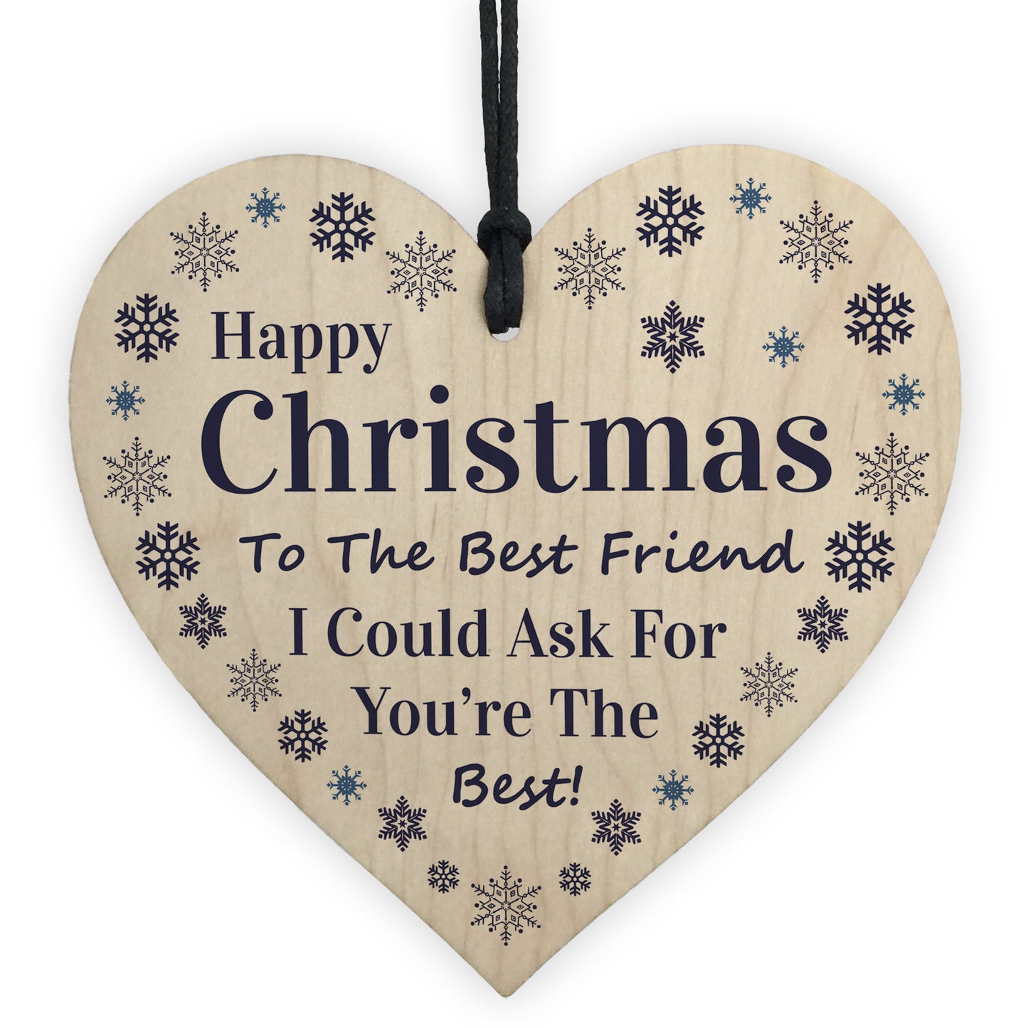 Best Friend Christmas Gifts Wood Heart Gift For Friend Keepsake