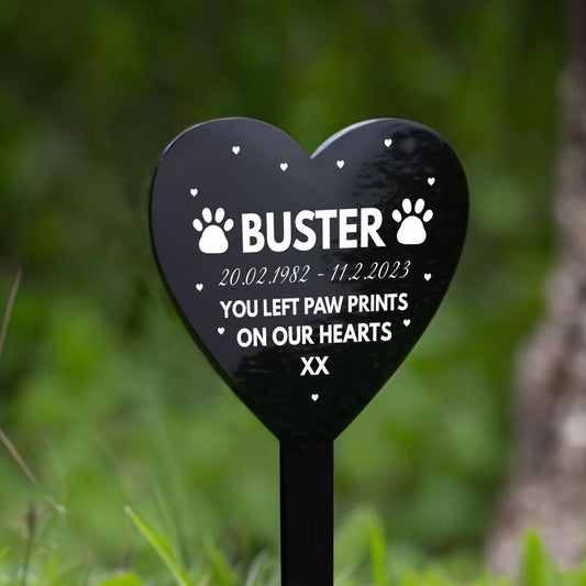 Personalised Pet Plaque Grave Stake Dog Puppy Handmade Keepsake