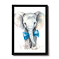 Safari Animals Boys Nursery Bedroom Prints Personalised Name