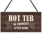 Novelty Hot Tub Sign Funny Hot Tub Accessories Garden Signs